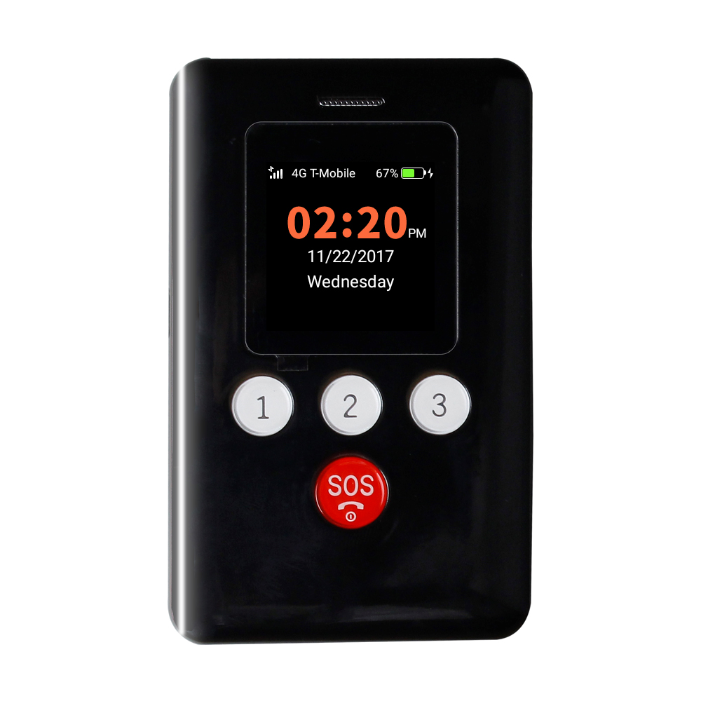 KidsConnect KC2 GPS Tracker Phone Black